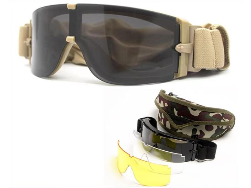 Outdoor Tactical Glasses Windproof Anti-Fog Anti-Ultraviolet Goggles